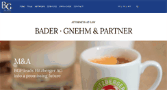 Desktop Screenshot of bgpartner.ch